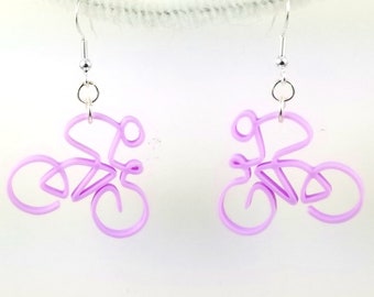 Tiny Bike Earrings (Custom Colors) (2 size options)