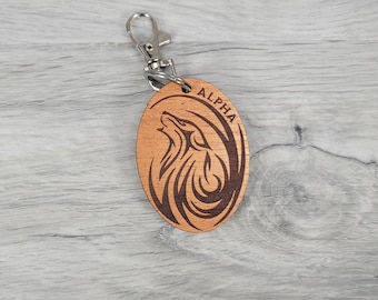 Alpha Wolf Keychain - Etsy
