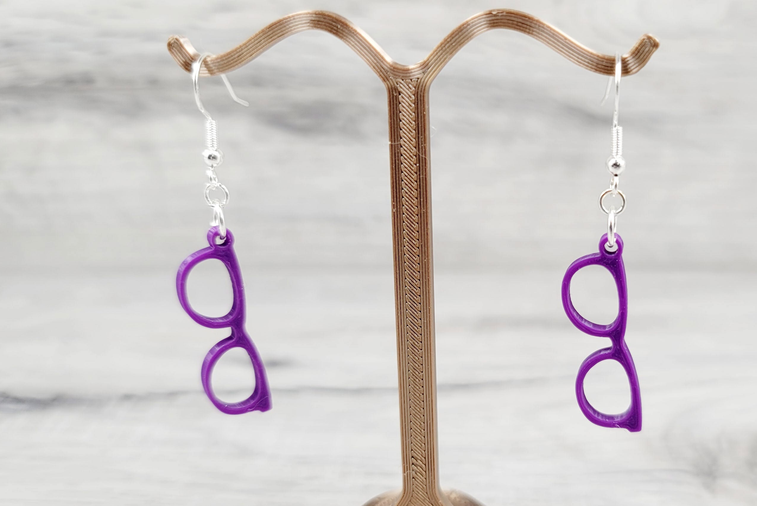 Tiny Eye Glasses Earrings