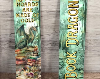 Book Dragon Bookmark (sublimated aluminum)