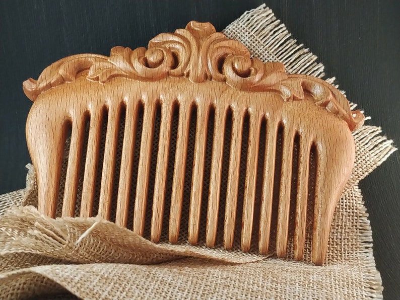 Handmade Wooden Comb for Women Wide Tooth Comb Wooden Comb Etsy