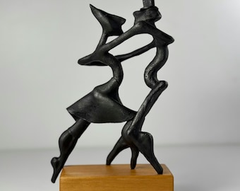 Tango Couple Sculpture, Buenos Aires Handmade Art, Argentine Tango Figurine, Unique Dance Decor Gift