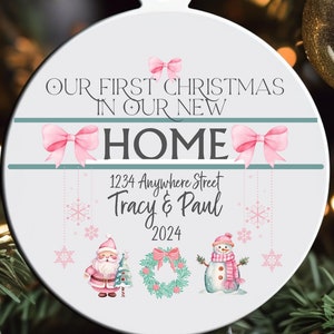 Our 1st Christmas ornament, 1st new home ornament, personalized ornament, Christmas gift, Christmas Present, personalized gift, couple gift