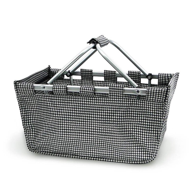 Market Basket Personalized Market Tote Fold up Basket Etsy