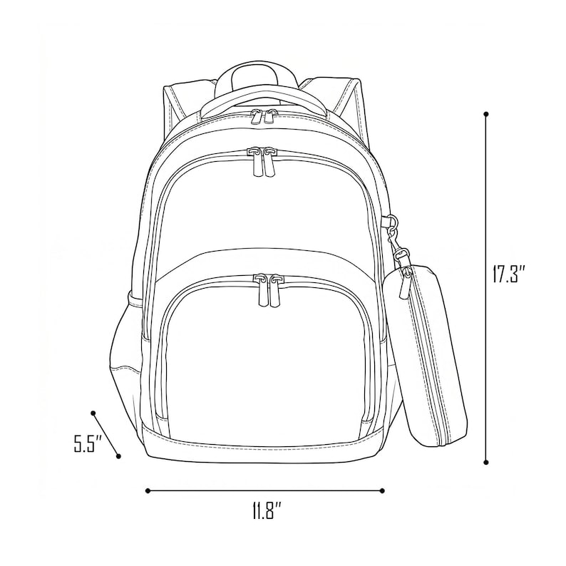 Dinosaur Monogram Backpack: Personalized School Bag & Lunch Bag image 12
