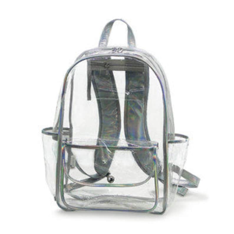 Monogram Clear Backpack Clear Backpack Stadium Backpack Etsy