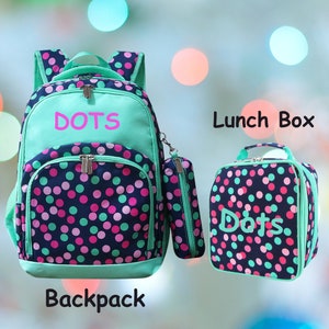 Monogram Backpack: Personalized School Bag, Lunch Bag & Pencil Case