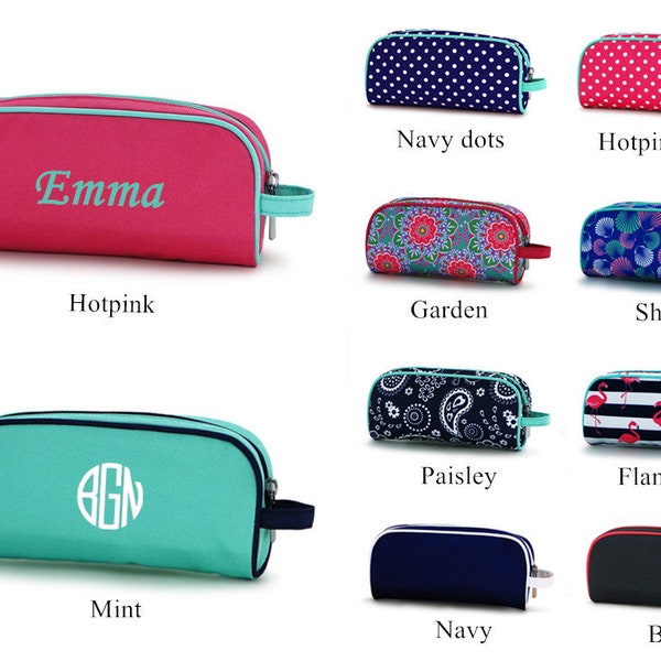 Personalized Pencil Case  Zipper pouch  Pencil Pouch Pencil case Floral Pencil Case  Monogram Pencil Case  Pencil Case kids  Planner Pouch