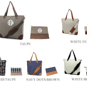 PERSONALIZED TOTE SHOULDER Bag Monogrammed, Tote bag, Embroidered Shoulder Bags, business Bag