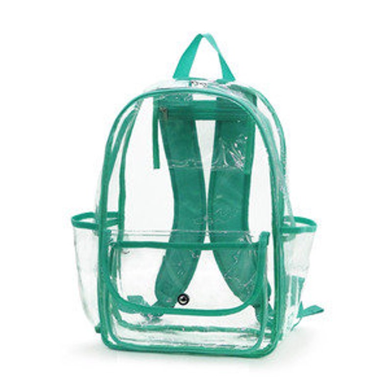 Monogram Clear Backpack Clear Backpack Stadium Backpack Etsy