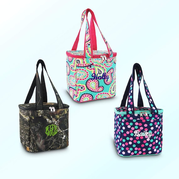 Monogrammed Insulated Cooler Tote Bag: Personalized Beach or Pool Bag