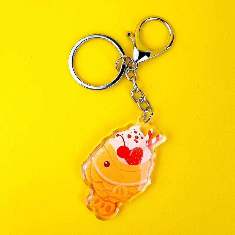 Taiyaki Kawaii Keychain Taiyaki Keychain, Kawaii Gifts, Cute Keychain