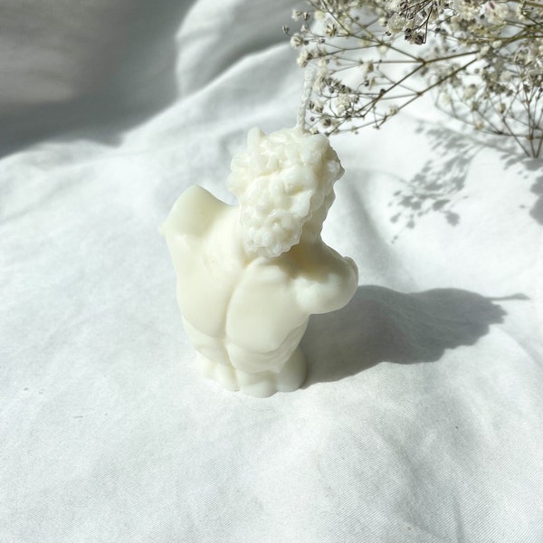 Laocoon Bust Candle | Laocoon Renaissance Soy Wax Candle | Greek Mythology | Home Decor