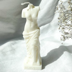 Venus Sculpture Candle | Soy Wax Venus Greek Candle | Gift | Renaissance Home Decor Candle