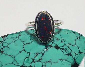 red opal ring