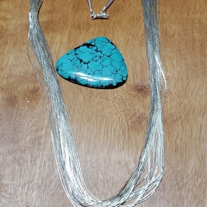 Liquid Silver Necklace/20x22 Inches/Bridesmaid Jewelry/Made In USA