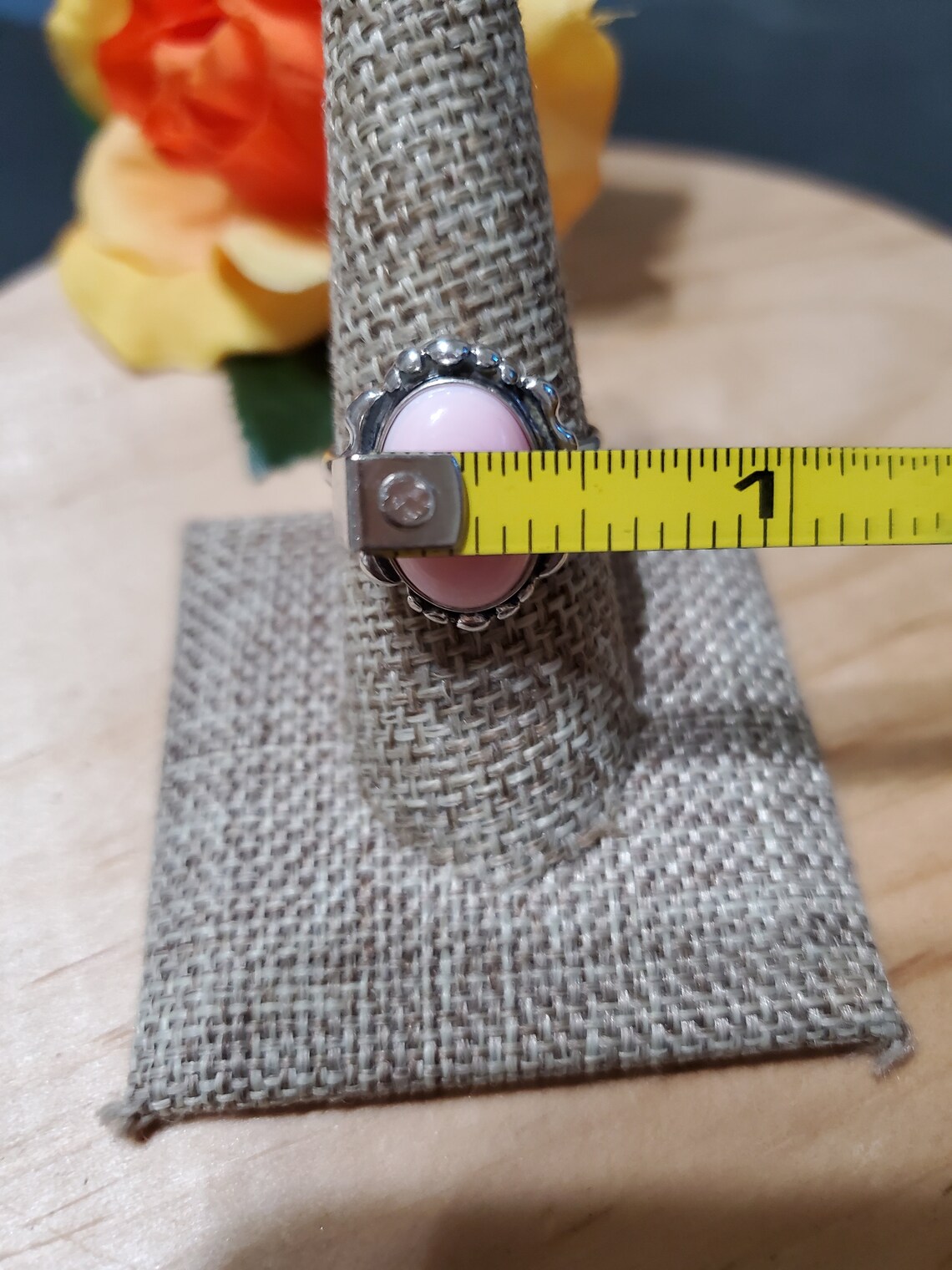 Pink Conch Shell Ring/sterling Silver Queen Conch Shell Ring/conch ...