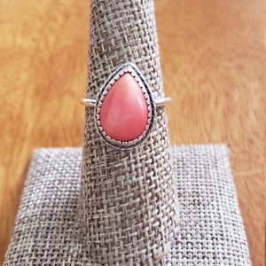Coral Ring/Sterling Silver/Large Size Available/Handmade Jewelry/Statement Ring/Made In USA