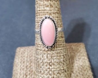 Oval Pink Conch Shell Ring/Sterling Silver Queen Conch Shell Ring/Conch Shell Ring/Pink Conch Ring/ Conch Ring /Gift For Her/Conch Shell