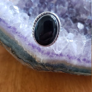 Statement Onyx Ring/Sterling Silver/Made In USA