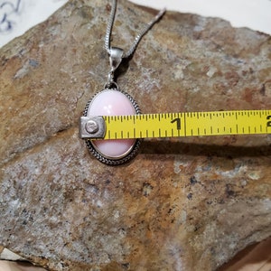 Sterling and Pink Conch Vicky Hicks Double Oval Pendant main image 1