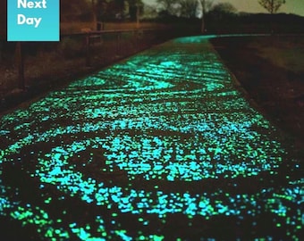 Glow in the Dark Stones /Gift of glow/Glow Rocks/Glow Pebbles/Glow Marbles/Glow Gravel/Landscaping/Glow Concrete/DIY/outdoor lighting/Geodes