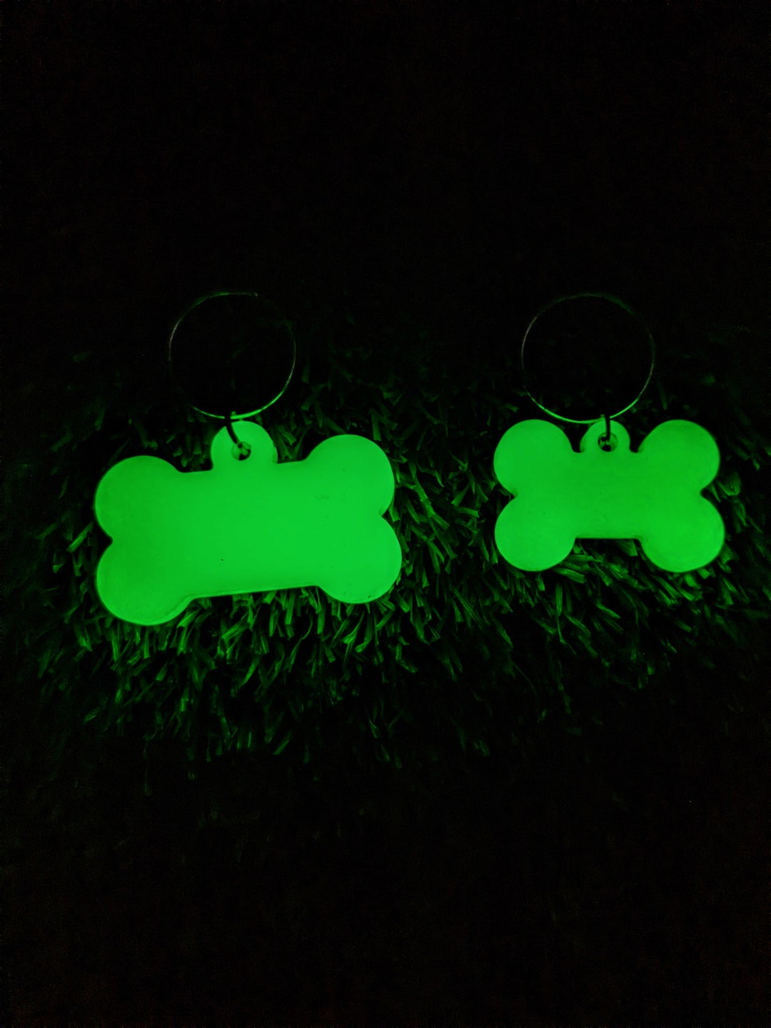 Glow in the Dark Pet Tags/ Glow Pet Accessories/ Dog ID Pet Etsy