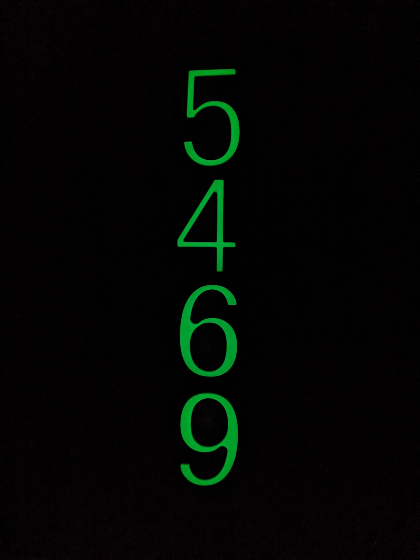 Glow in the Darkilluminated House Numbers glowing House Numbers