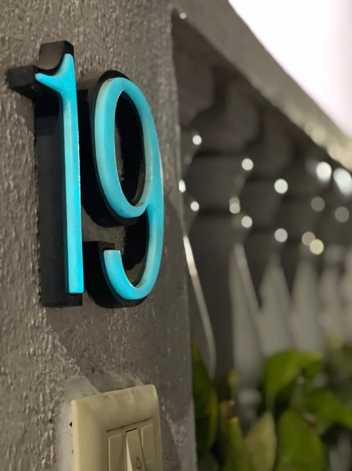 Glow In The Dark Illuminated House Numbers Glowing House Etsy