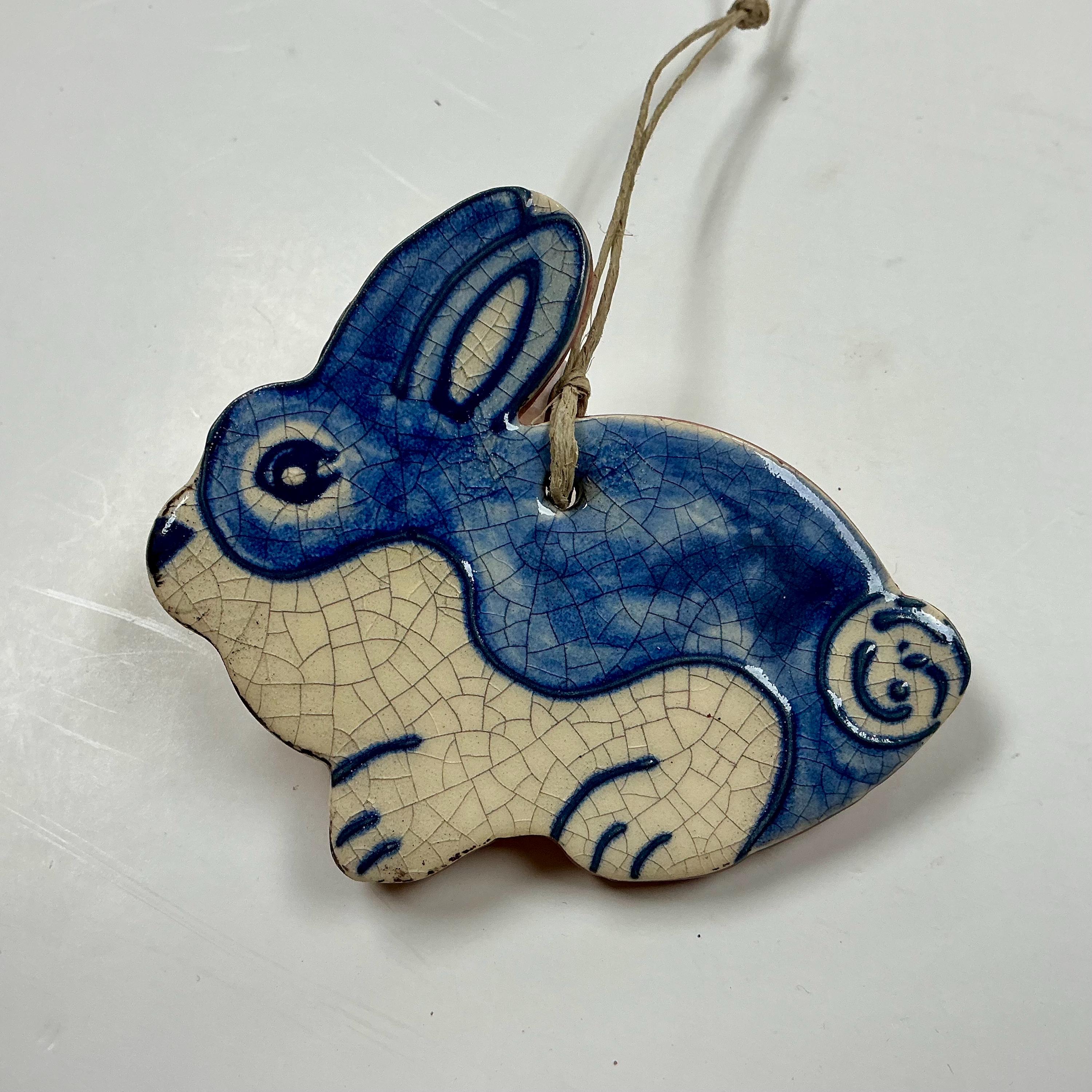 Smith REDWARE - Handcrafted, Redware, Bunny, Ornament, Crackle Glaze ...