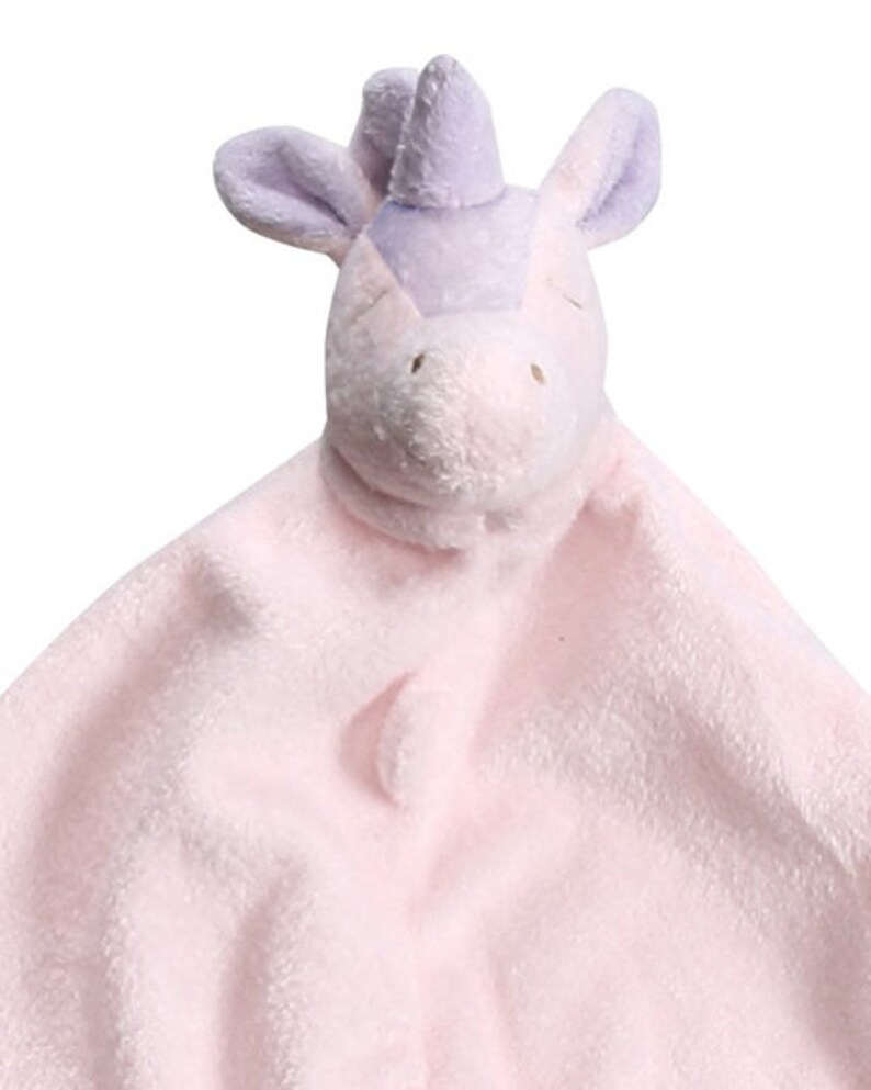 Angel Dear Pink Unicorn Lovie Personalized Animal Blankie Etsy