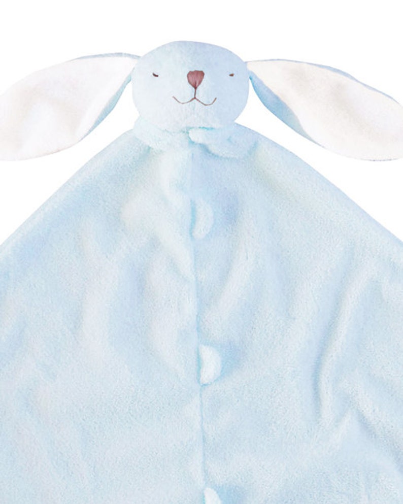 Angel Dear Blue Bunny Lovie Personalized Animal Blankie Etsy