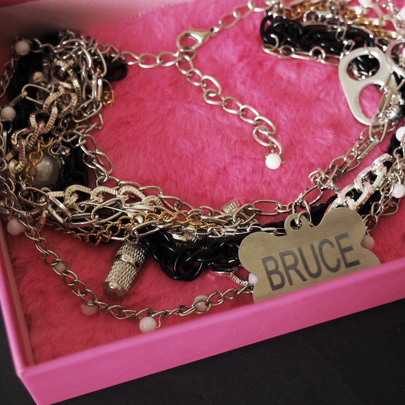 Harley Quinn Birds of Prey Bruce Necklace Dog Chain | Etsy