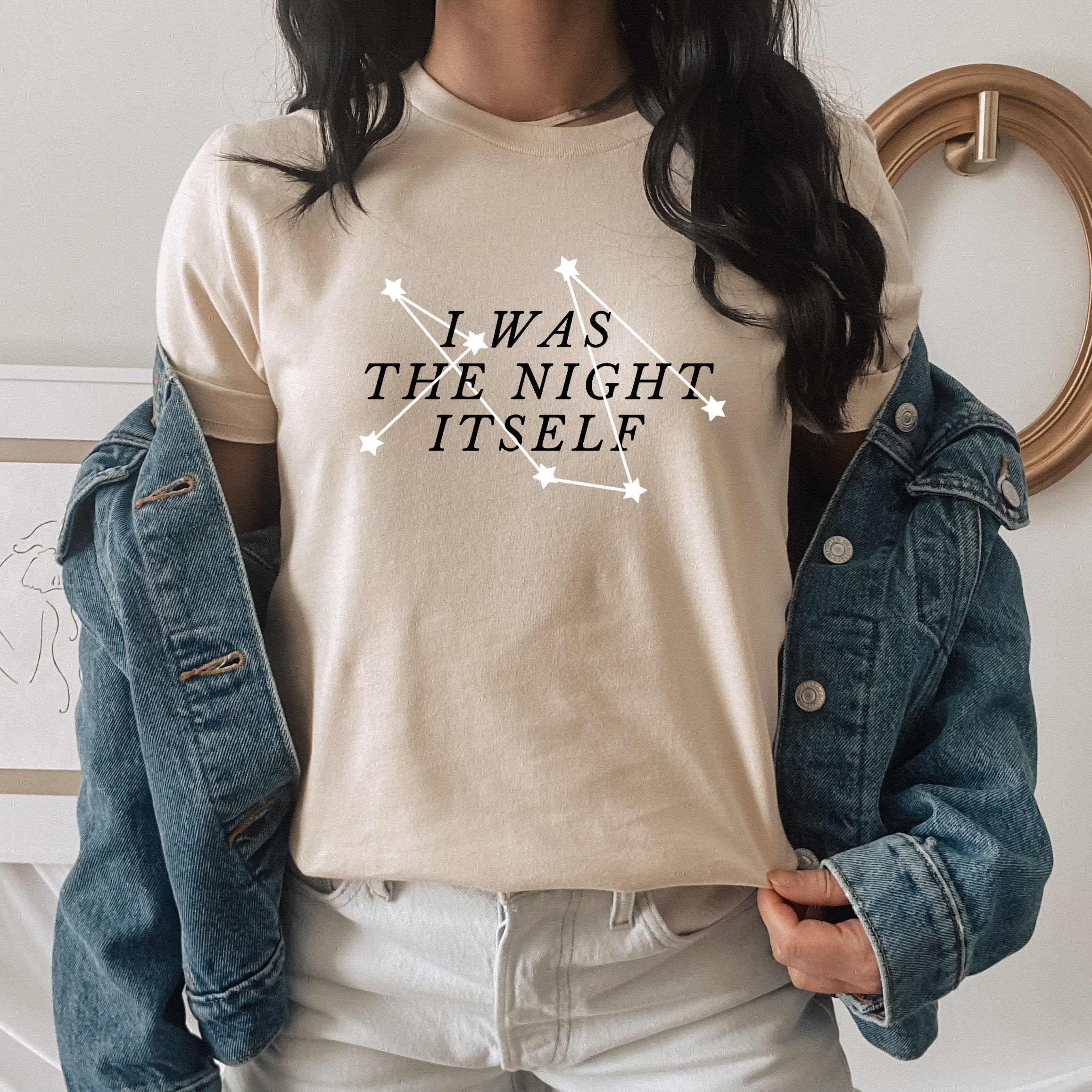 I was the Night Itself Addie LaRue Shirt Vintage Style Tee | Etsy