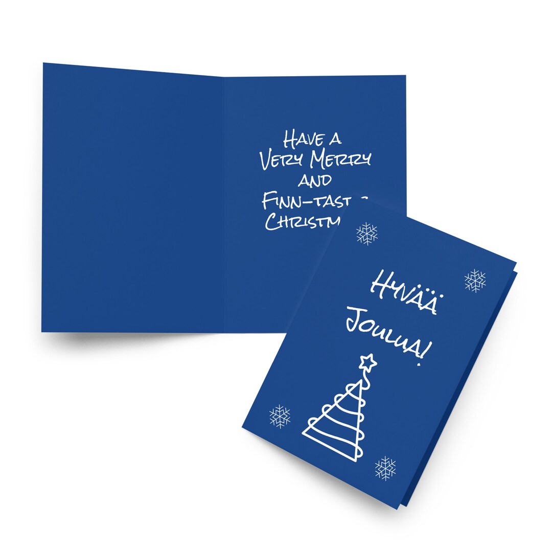 Hyvää Joulua Finnish Christmas Card / Finland Christmas Card / SISU