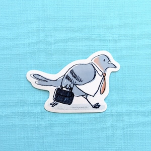 Stickers Mr Pigeon, cadeau pour amoureux de Pigeon City, lot d'autocollants en vinyle brillant, ordinateur portable, carnet de croquis, sticker bouteille