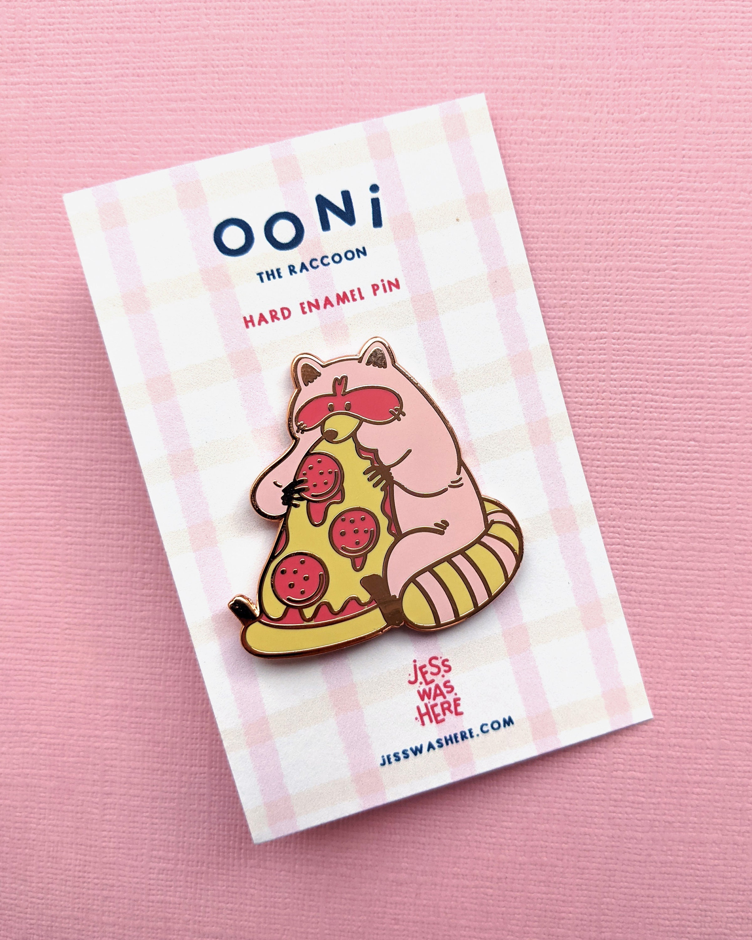 Pizza Raccoon Hard Enamel Pin