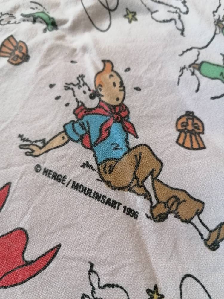 Drap Plat Vintage Tintin