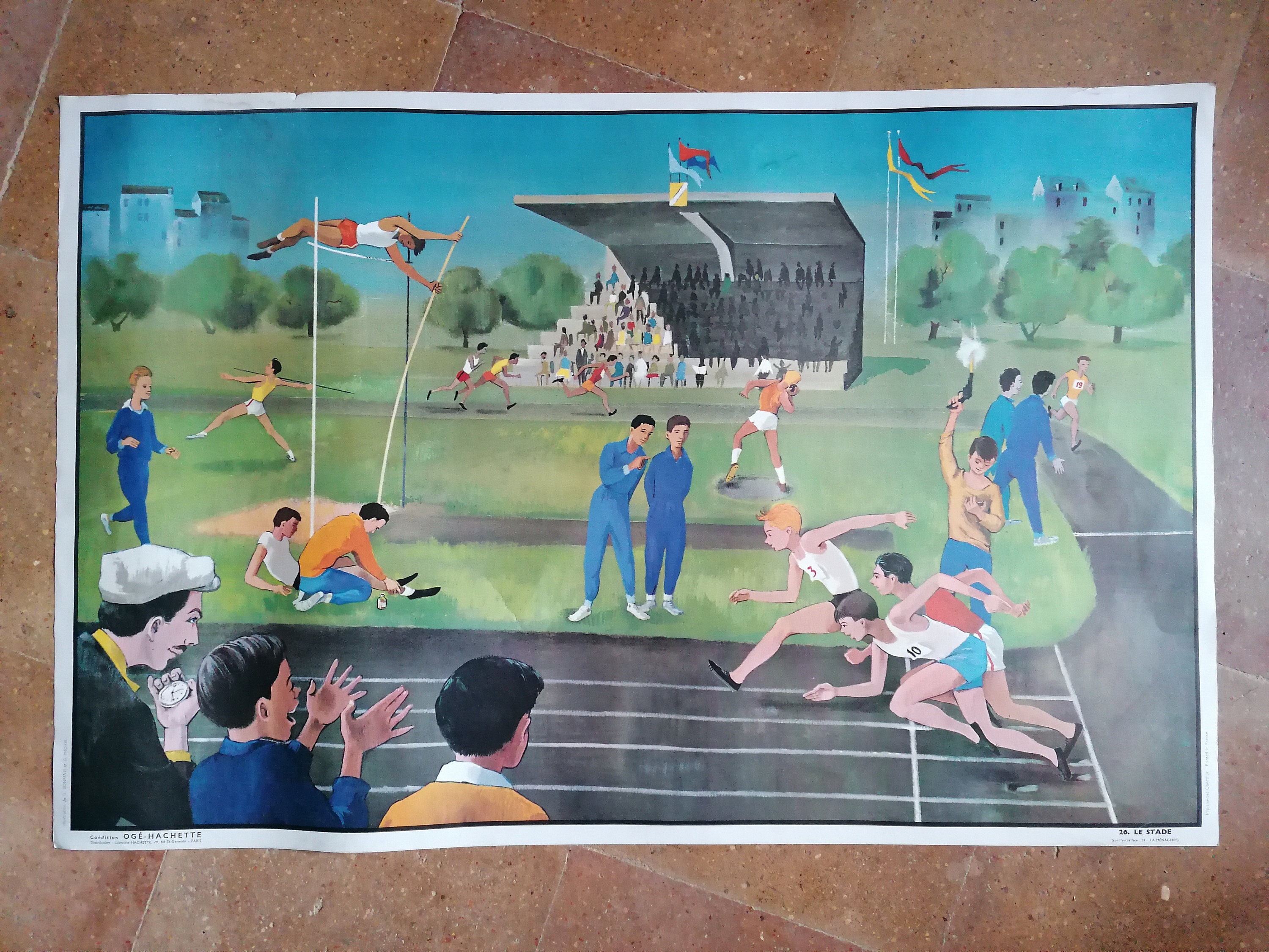 Affiche Pédagogique Des Annés 50