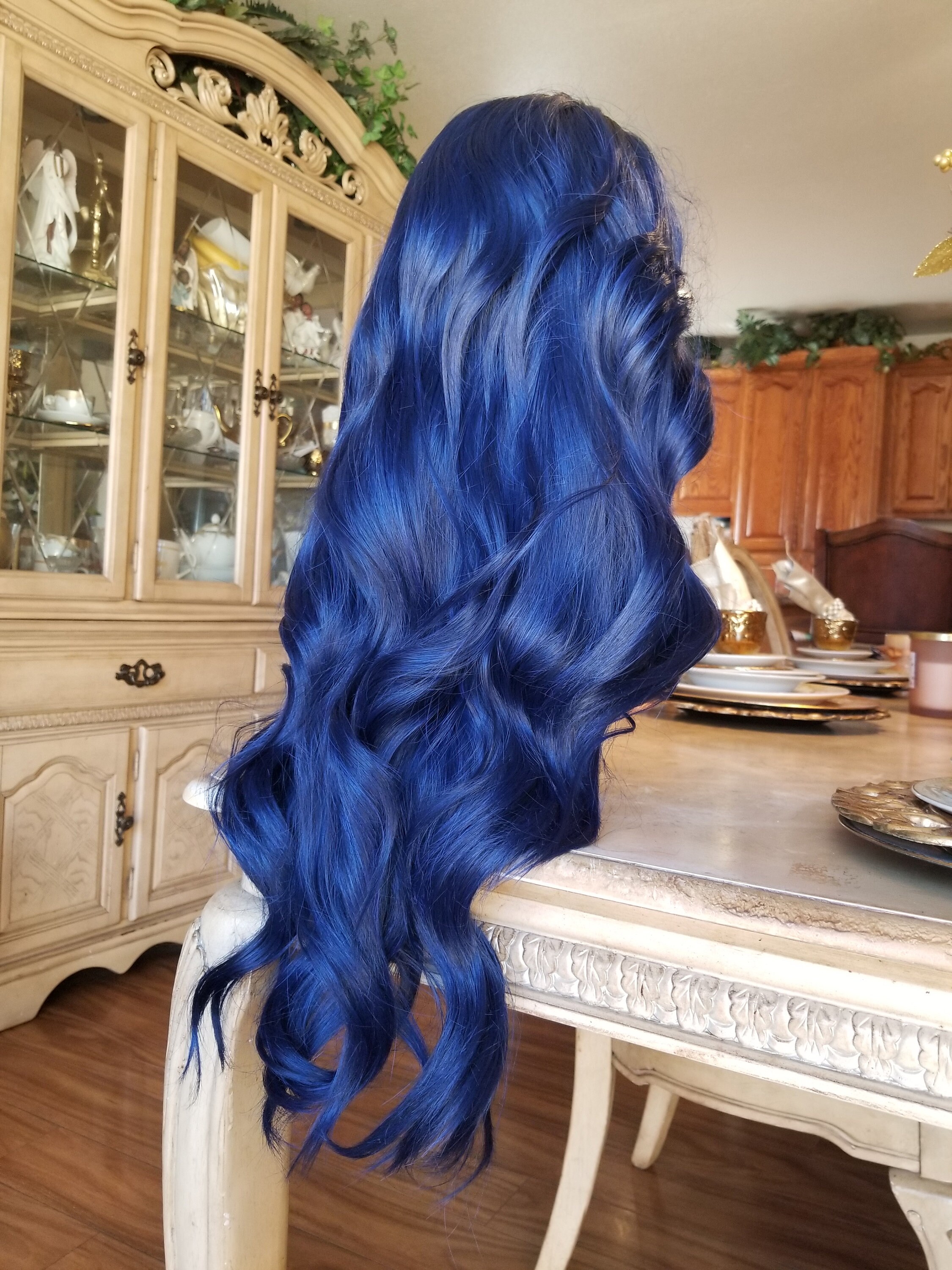 blue lace front wigs