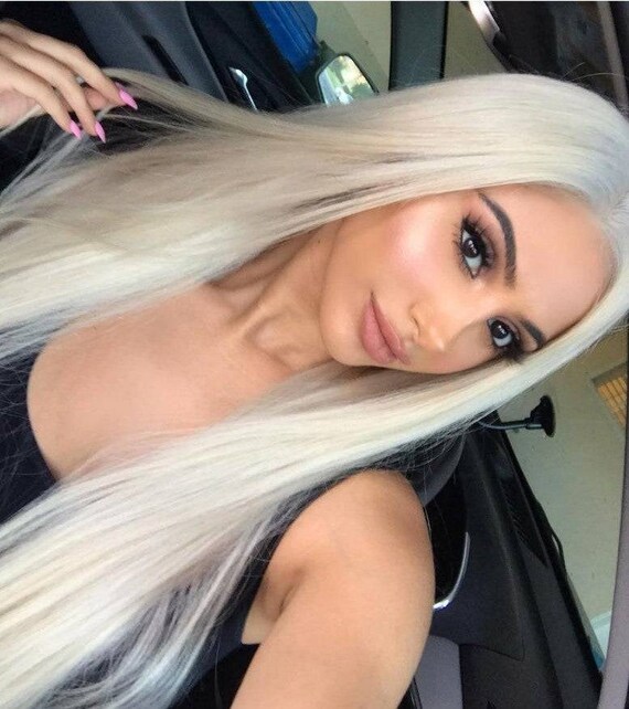 Bleach Blonde Beauty Wavy Lace Front Wig Etsy