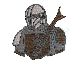 The Mandalorian, Din Djarin, embroidery design, Mando