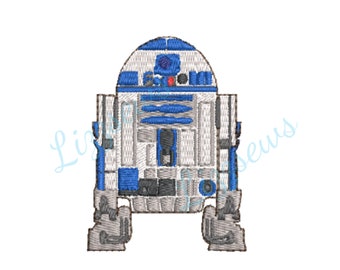 R2D2 Embroidery Design, Star Wars droid