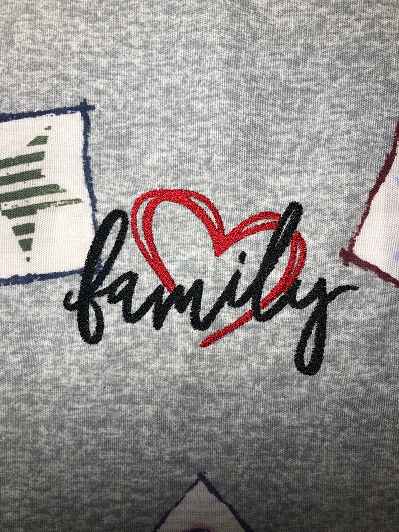 Family embroidery design image 2