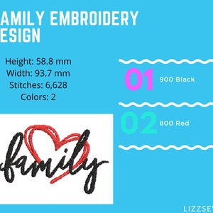 Family embroidery design image 4
