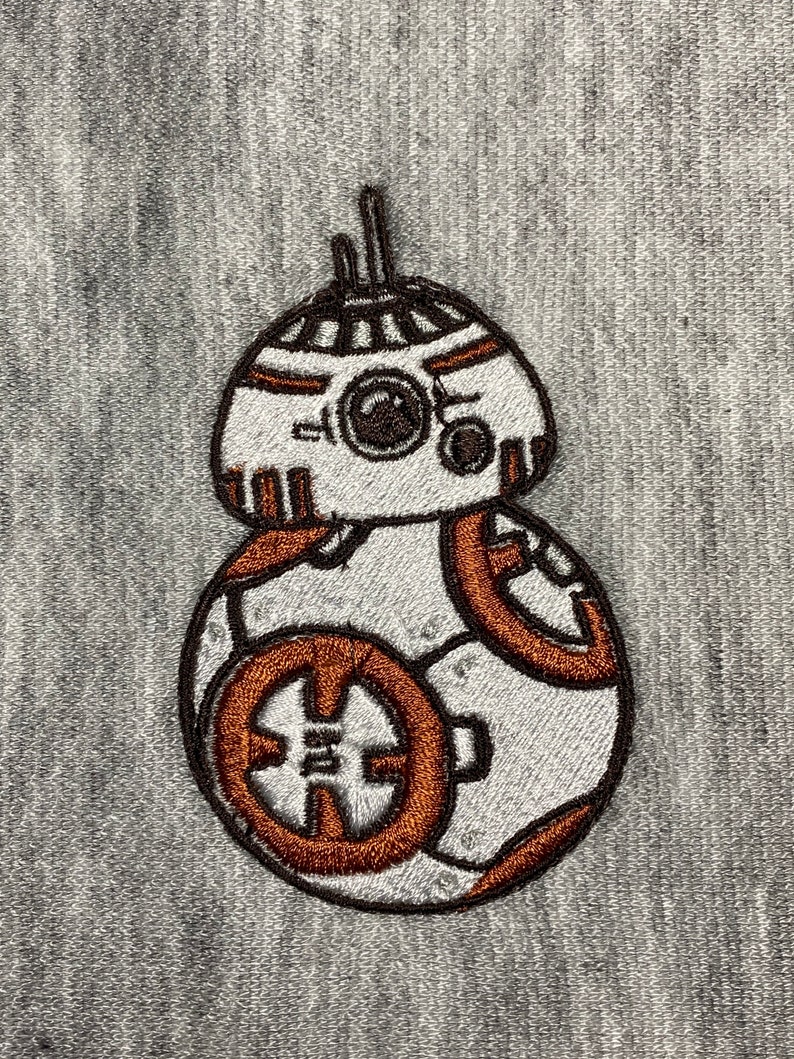 BB-8 Embroidery Design, Star Wars droid image 3