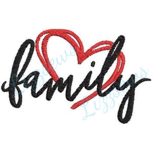 Family embroidery design image 1