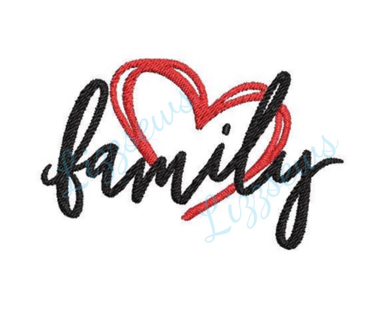 Family embroidery design image 1