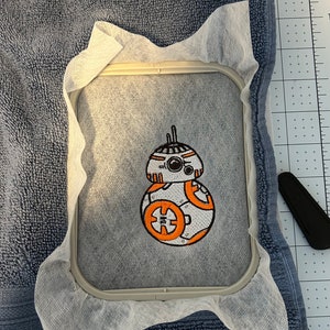 BB-8 Embroidery Design, Star Wars droid image 2