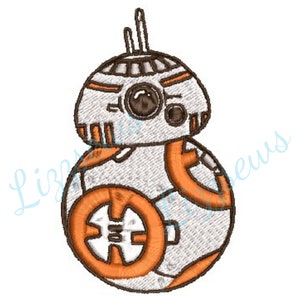 BB-8 Embroidery Design, Star Wars droid image 1